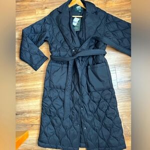 💥 NWT Roots long quilted padded jacket Size Small